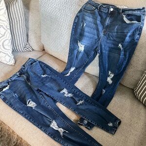Women’s 2XL Curvy Jeans 2 Pairs
